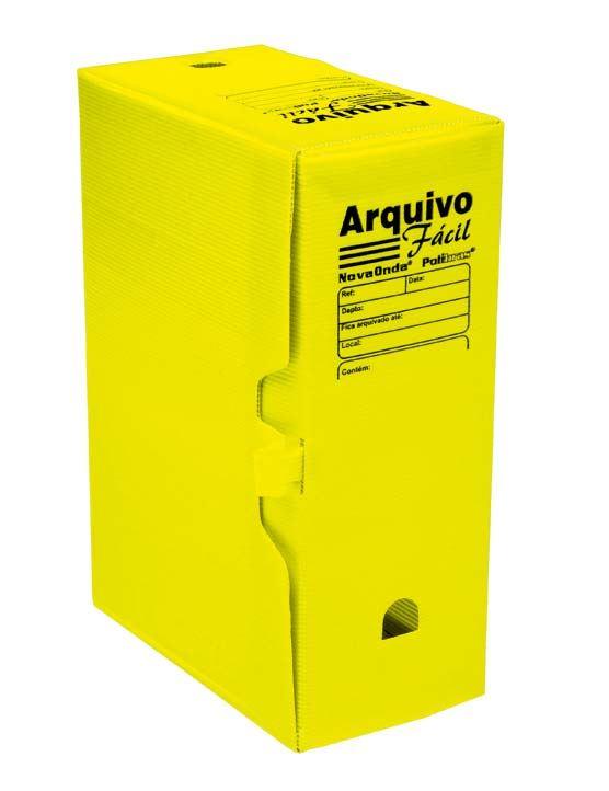 ARQUIVO MORTO FACIL POLIBRAS AMARELO