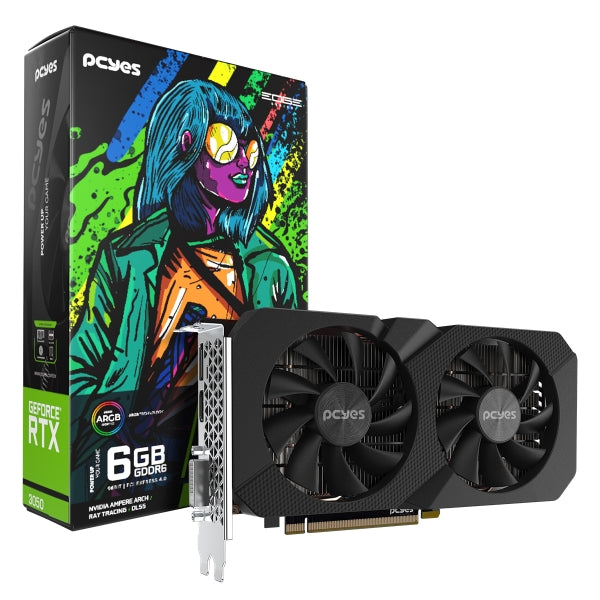 Gpu Nvidia Geforce Rtx 3050 6Gb Gddr6 96Bit Projeto Edge - Pvrtx30506Blpe