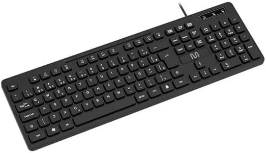 Teclado Com Fio Multimídia Cabo de 180cm Teclas Redondas USB Preto Multi - TC294