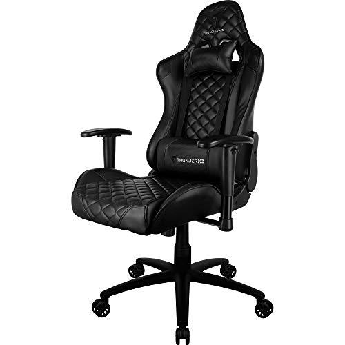 Cadeira Gamer Profissional TGC12 Preta/Vermelha THUNDERX3
