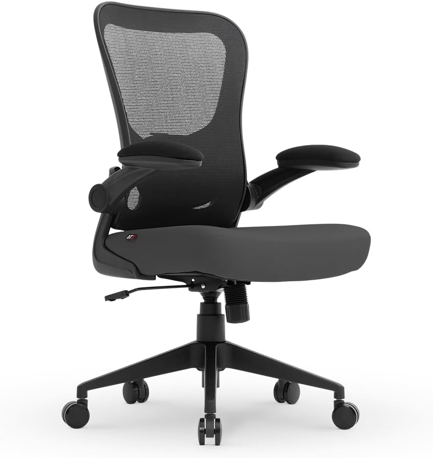 Cadeira Escritorio Ergonomica e Confortável DT3 Vita com revestimento Mesh Preta