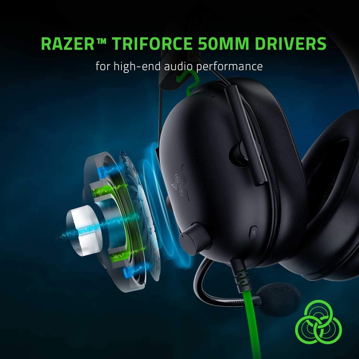 Headset Gamer Razer Blackshark V2 X P2, Preto