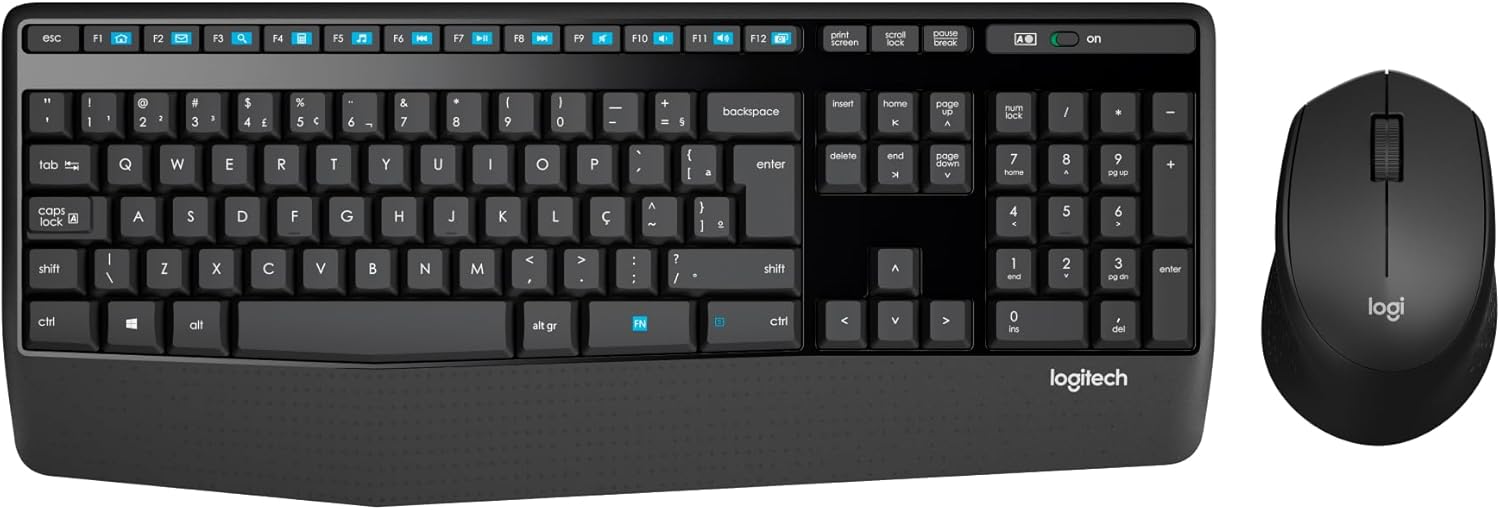 Teclado e Mouse sem fio Logitech MK345 ABNT2