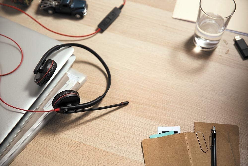 Headset Blackwire USB C3220 209745-101T, com fio Plantronics