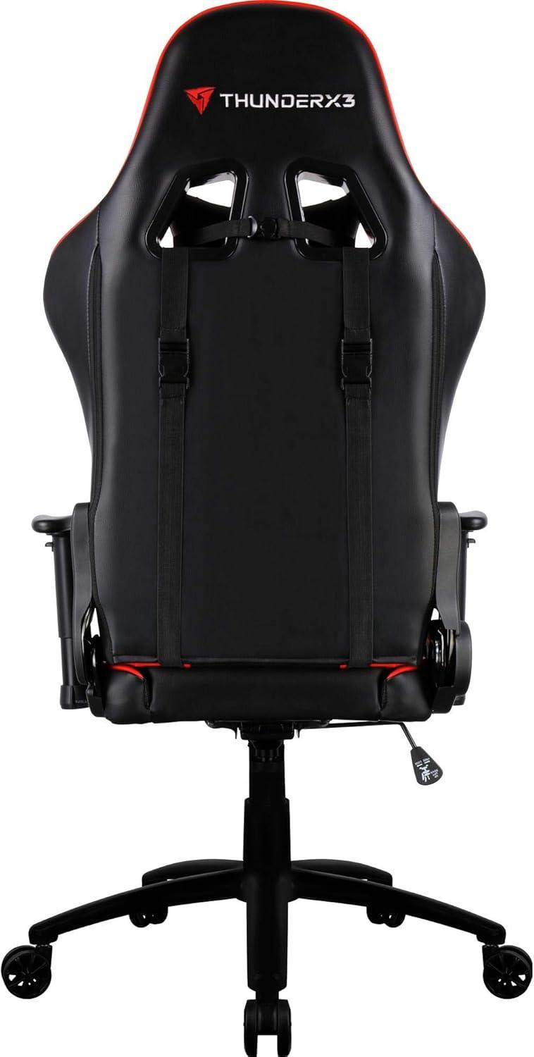 Cadeira Gamer Profissional TGC12 Preta/Vermelha THUNDERX3