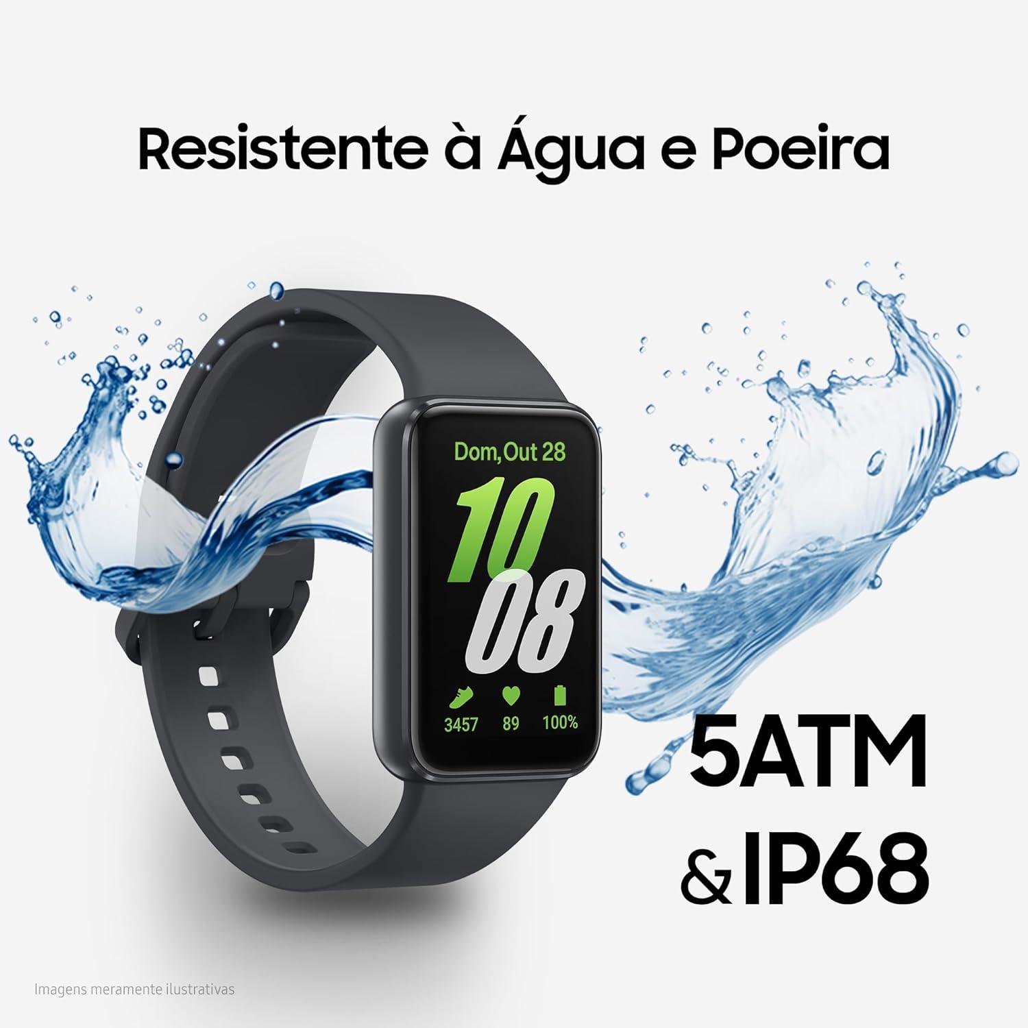 Smartwatch Samsung Galaxy Fit3 Display 1.6" Grafite