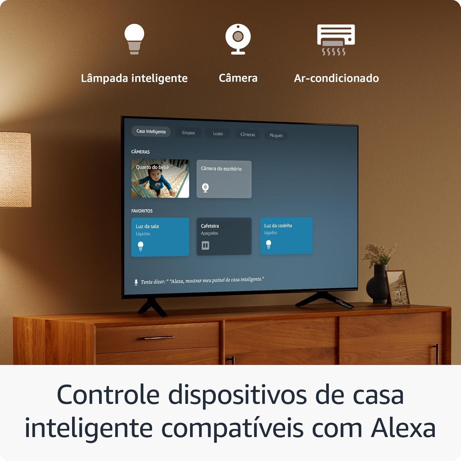 Fire TV Stick HD | Com controle remoto por voz com Alexa (inclui comandos de TV), controles de casa inteligente e streaming em HD