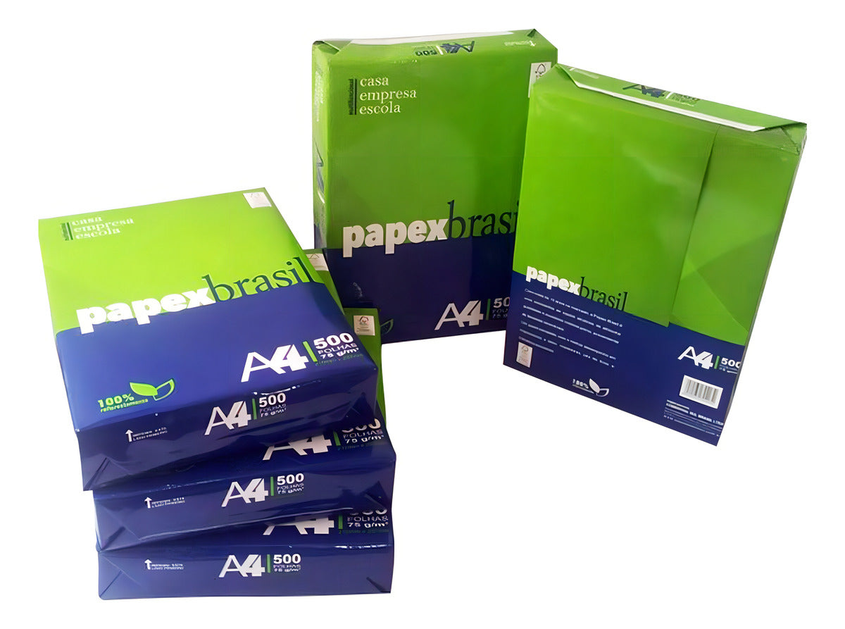 Papel A4 C/ 500 Folhas Papex Premium 75g Cor Branco