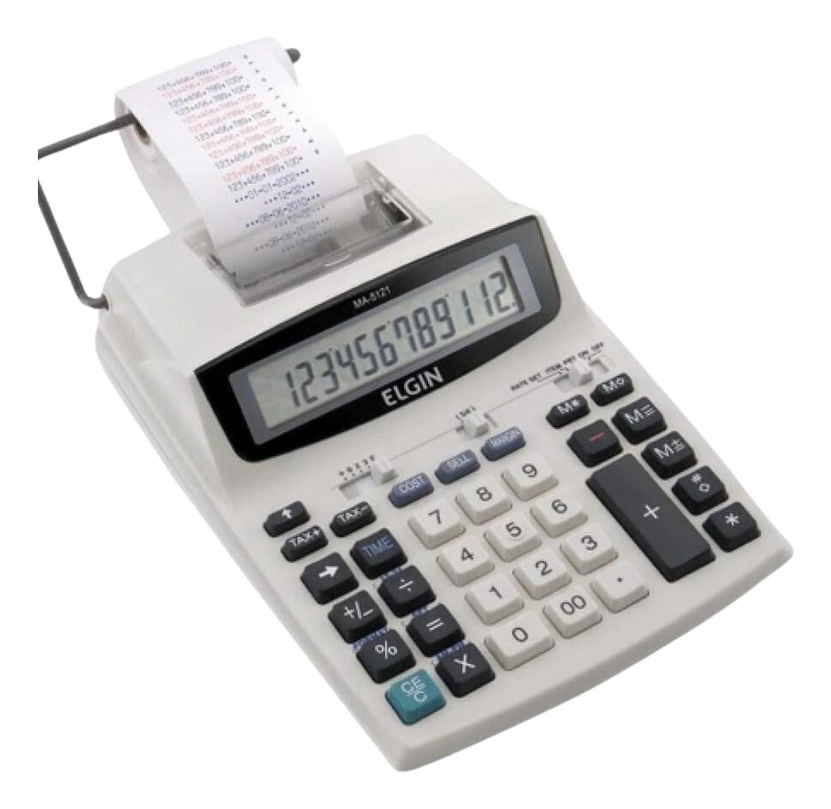 Calculadora De Mesa Com Bobina 12 Dígitos Ma-5121 Elgin Cor Branco