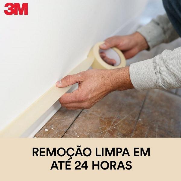 Kit 6 Fita Crepe 18mm X 50m 3M 101la Pintura