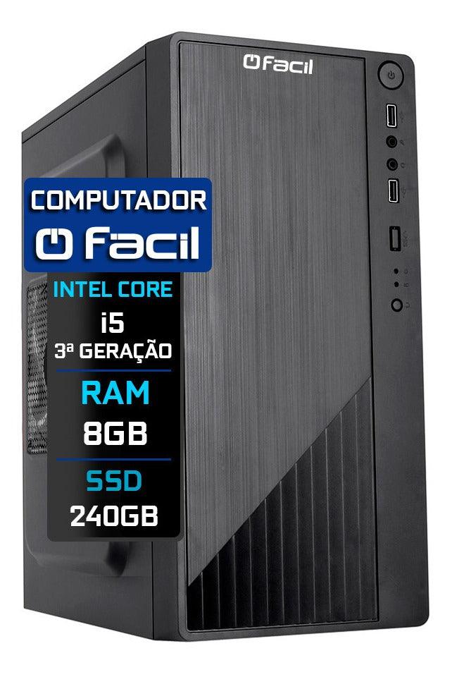 Computador Fácil Intel Core I5 3ª 8gb Ssd 240gb
