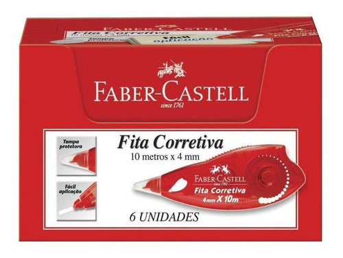 Corretivo Fita Corretiva Faber-castell 4mmx10m Cx C/6 Unid