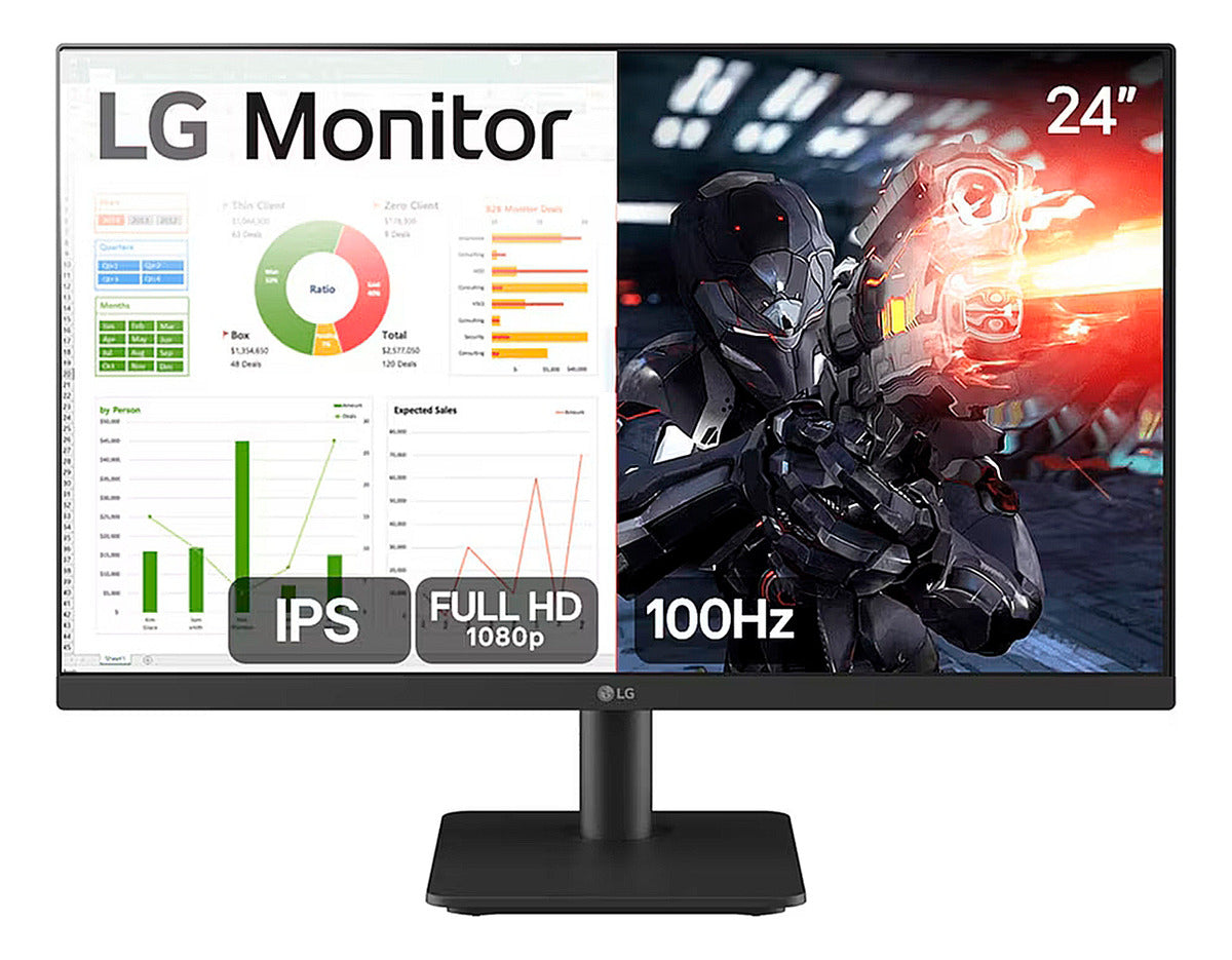 Monitor Gamer LG 24MS500-B 24ms Ips Fullhd 100hz Ajuste De Inclinação Negro