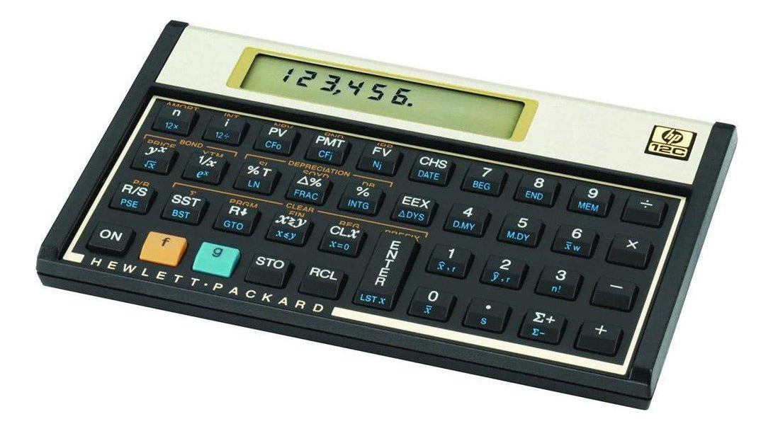 Calculadora Financeira Hp 12c Gold Cor Dourado