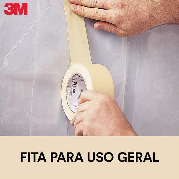 Kit 6 Fita Crepe 18mm X 50m 3M 101la Pintura