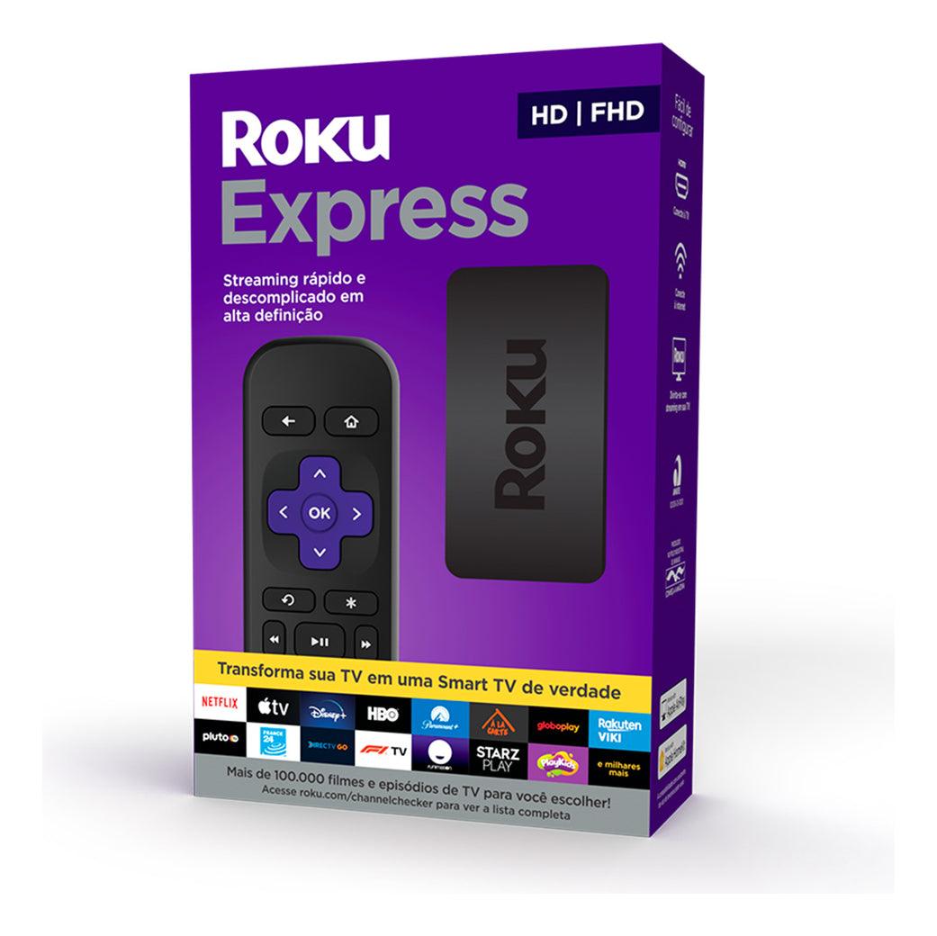 Roku Express 3960 padrão Full HD preto com 512MB de memória RAM
