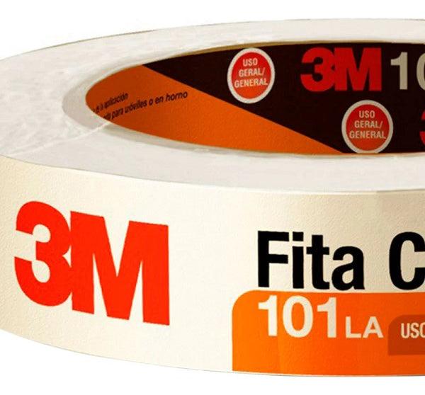 Kit 6 Fita Crepe 18mm X 50m 3M 101la Pintura