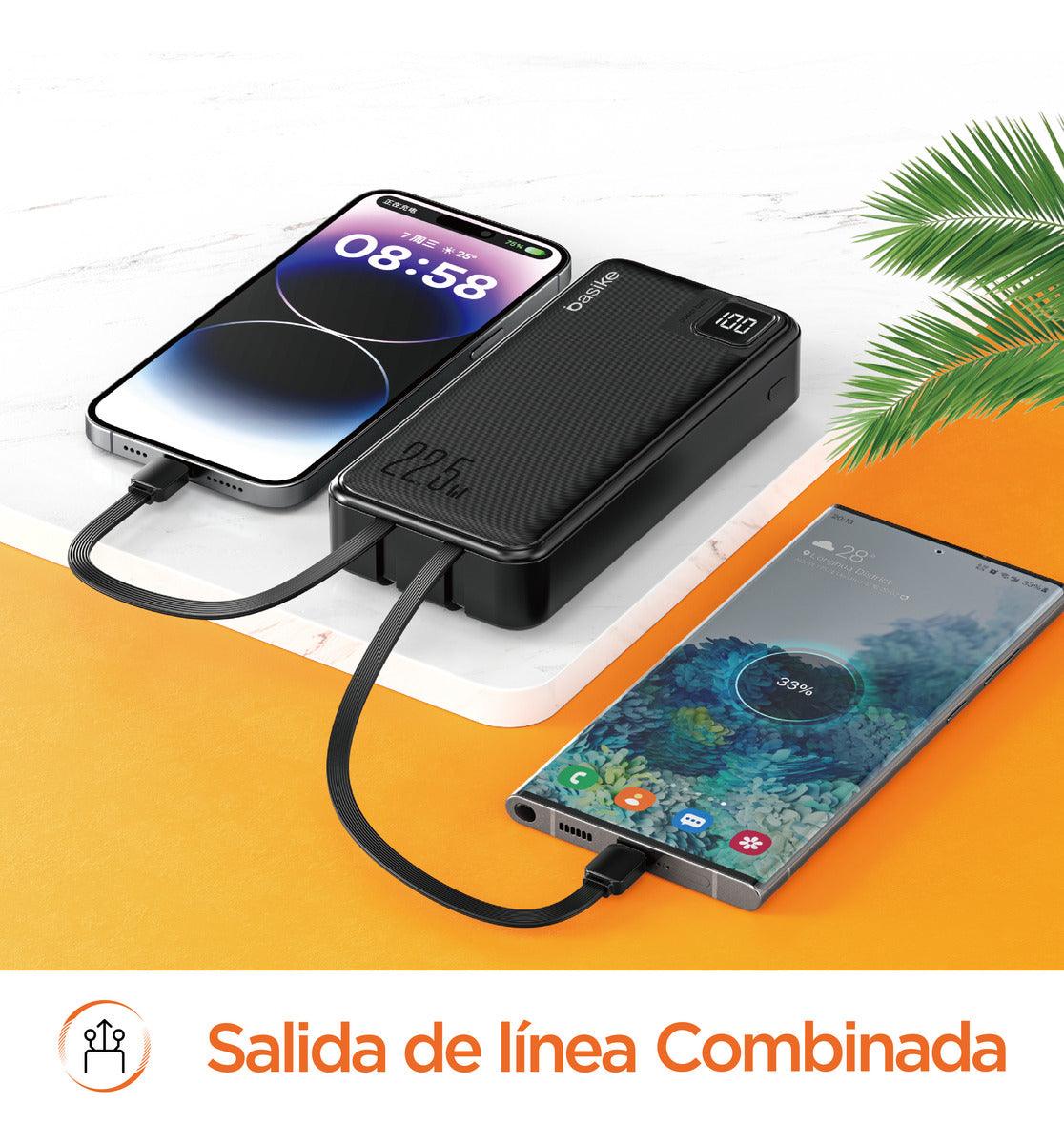 Power Bank 20000mah Portátil Carga Rápida 22.5w Com Display