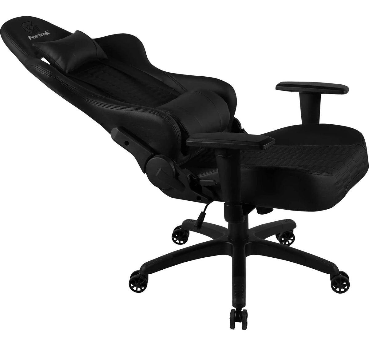 Cadeira de escritório Fortrek Cruiser gamer ergonômica preta com estofado de couro sintético
