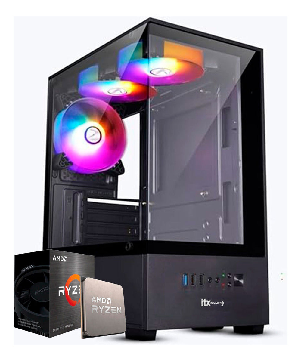 Pc Gamer Setup Amd Ryzen 5 5600gt, Vega 7, 16gb, Ssd 500