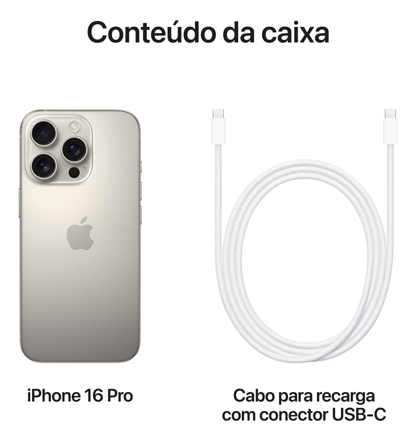 Apple iPhone 16 Pro (512 GB) - Titânio natural