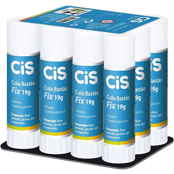 Cola em bastao cis cola fix 19g - Sertic (cx.c/12)