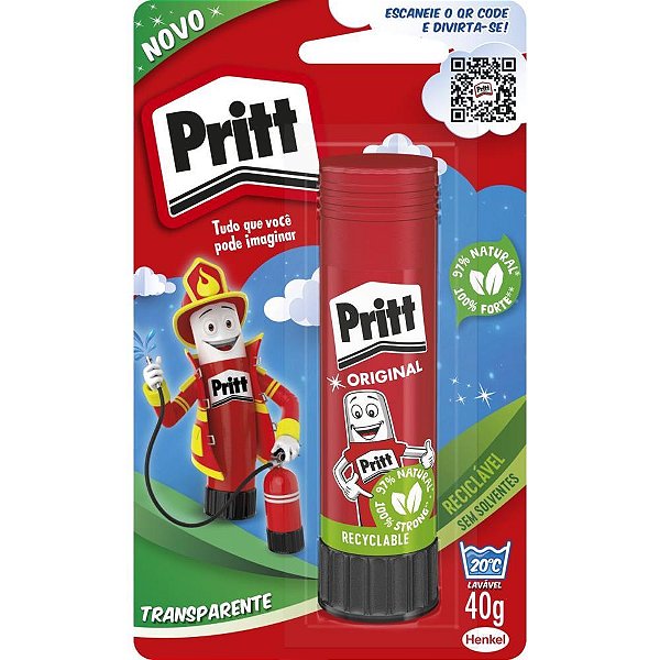Cola em bastao pritt 40 gramas - Henkel (bl.c/01)