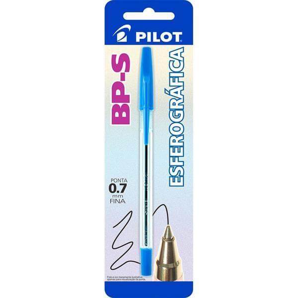 Caneta esferográfica ponta de aço BP-S 0,7mm azul Pilot BT 1 UN