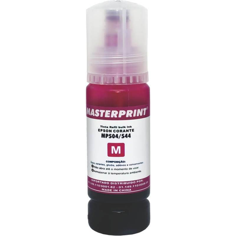 Refil De Tinta Epson Compatível 504/544 Magenta 70 Ml Masterprint