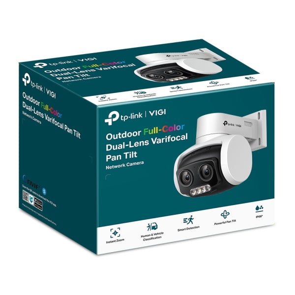 Camera Ip Cftv Poe Externa Pan/Tilt 4Mp Fc Lente Dupla Varifocal Vigi C540V