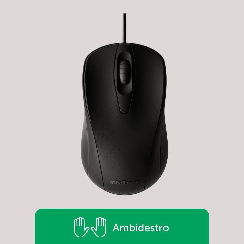 Mouse Com Fio MCI 10 Preto Intelbras
