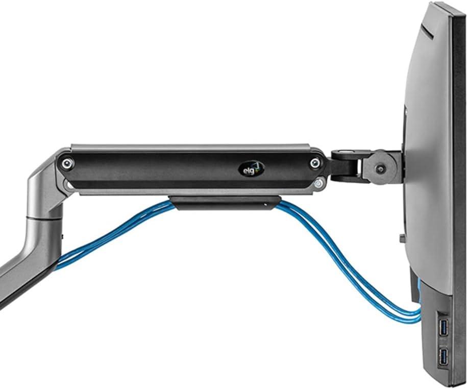Suporte Multiarticulado de Mesa com Moderno Sistema de Molas para Monitores de 17"a 35"até 9Kg Cinza Escuro- F82SP ELG