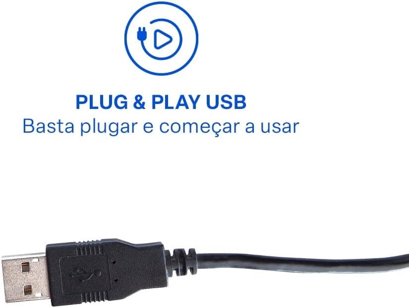 Teclado Com Fio Multimídia Cabo de 180cm Teclas Redondas USB Preto Multi - TC294