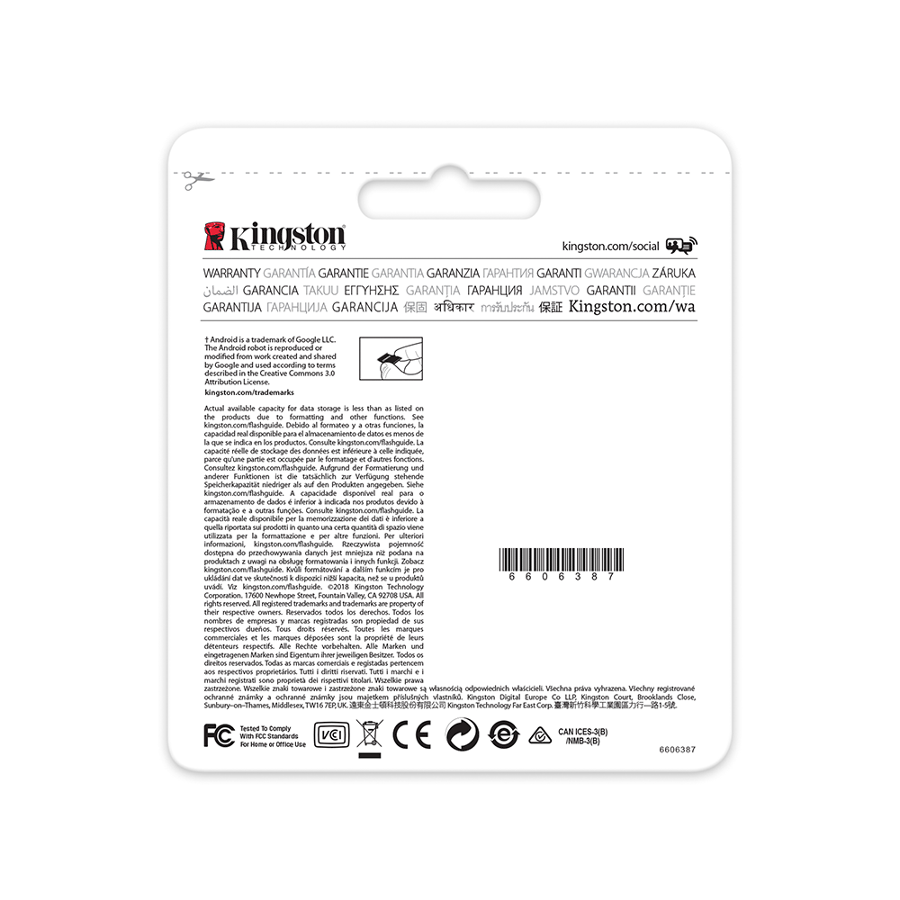 Cartão de Memória Micro SD Kingston Canvas Select Plus  32GB