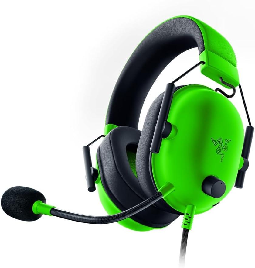 Headset Razer BlackShark V2 X P2 Gaming Verde - RZ0403240600
