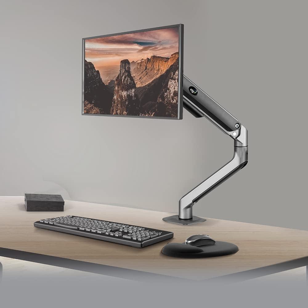 Suporte Multiarticulado de Mesa com Moderno Sistema de Molas para Monitores de 17"a 35"até 9Kg Cinza Escuro- F82SP ELG