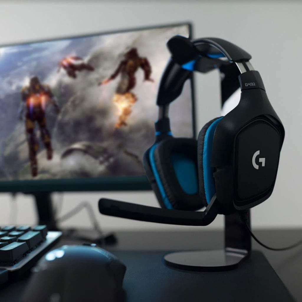 Headset Gamer Logitech G432 7.1 Dolby Surround para PC, PlayStation, Xbox e Nintendo Switch - Preto/Azul