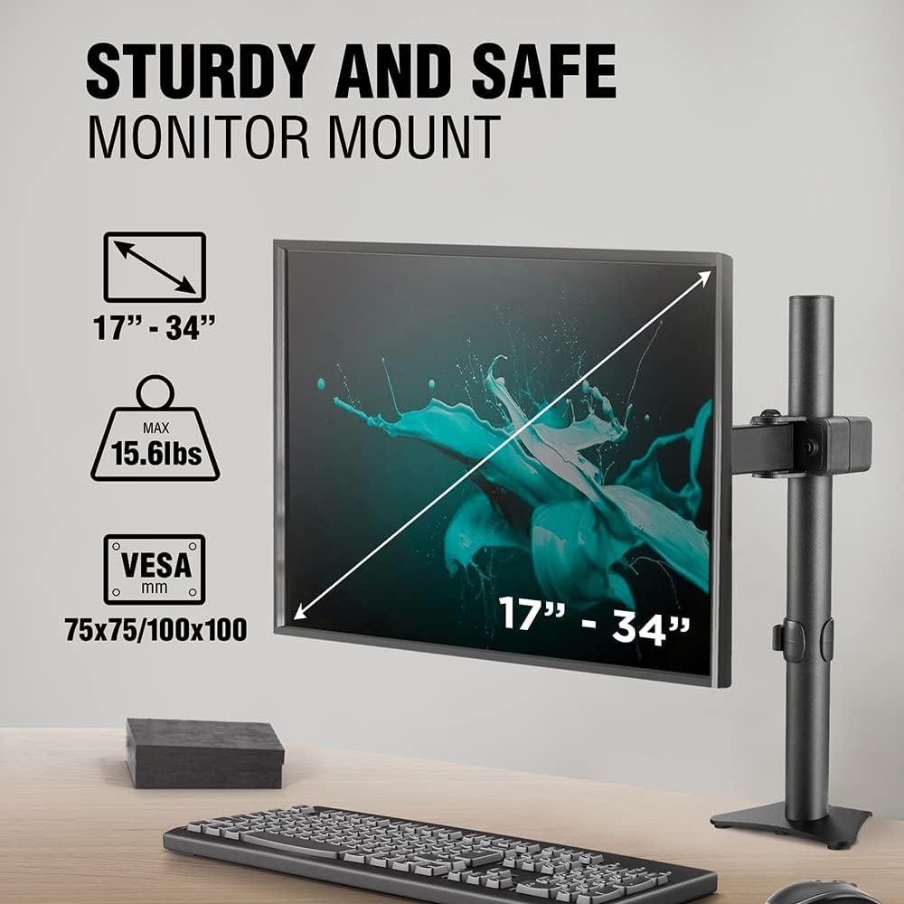 ELG, F50N, Suporte Articulado de Mesa para Monitores de 17” a 34”