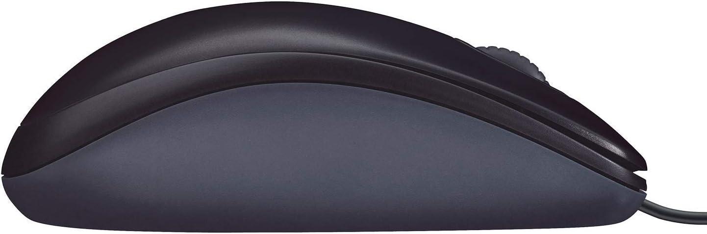 Mouse com fio USB Logitech M90 com Design Ambidestro e Facilidade Plug and Play