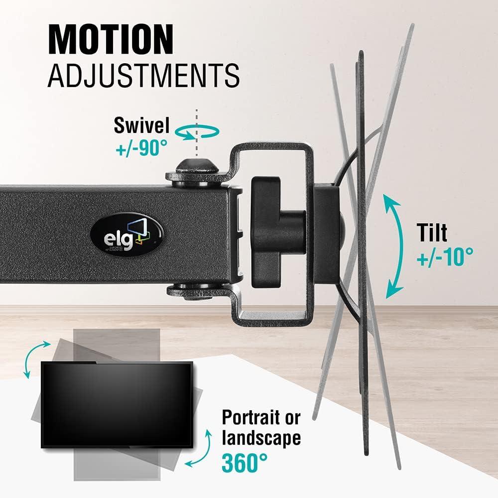 ELG, F50N, Suporte Articulado de Mesa para Monitores de 17” a 34”