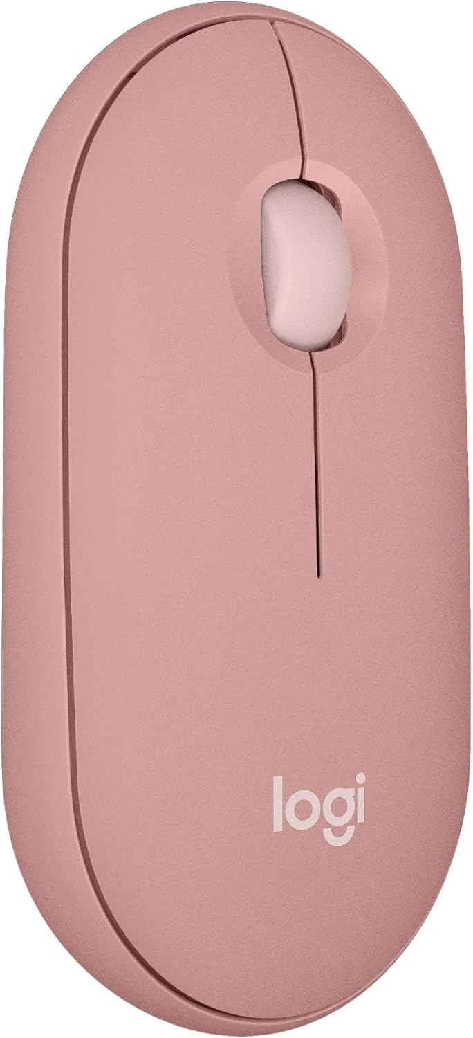 Mouse sem fio Logitech Pebble 2 M350s com Clique Silencioso, Design Slim Ambidestro, Conexão Bluetooth e Pilha Inclusa - Grafite