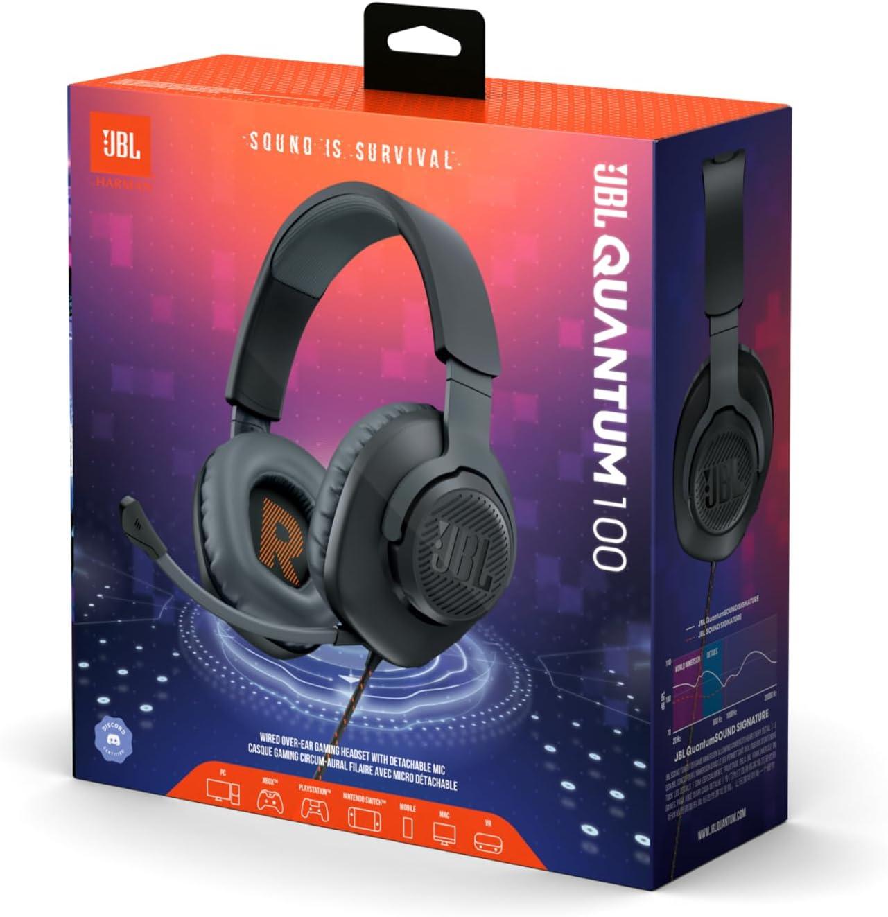 JBL, Headset Gamer, Quantum 100 - Preto
