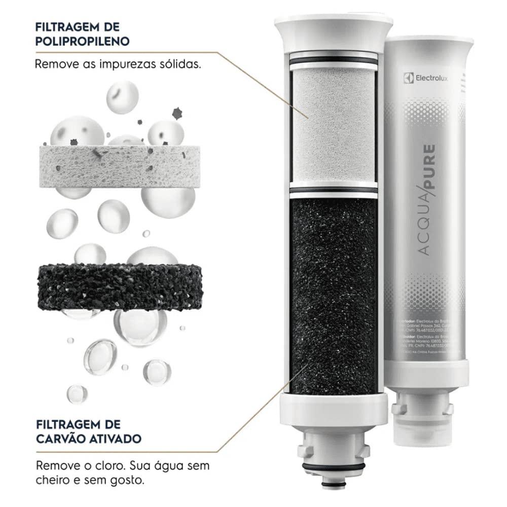 Purificador de Água Electrolux Compacto Pure 4x Branco Bivolt Pe12b
