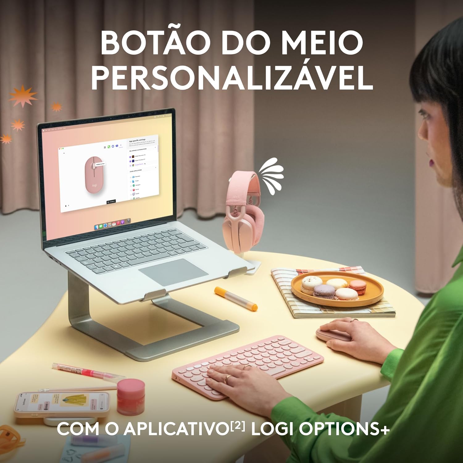 Mouse sem fio Logitech Pebble 2 M350s com Clique Silencioso, Design Slim Ambidestro, Conexão Bluetooth e Pilha Inclusa - Grafite