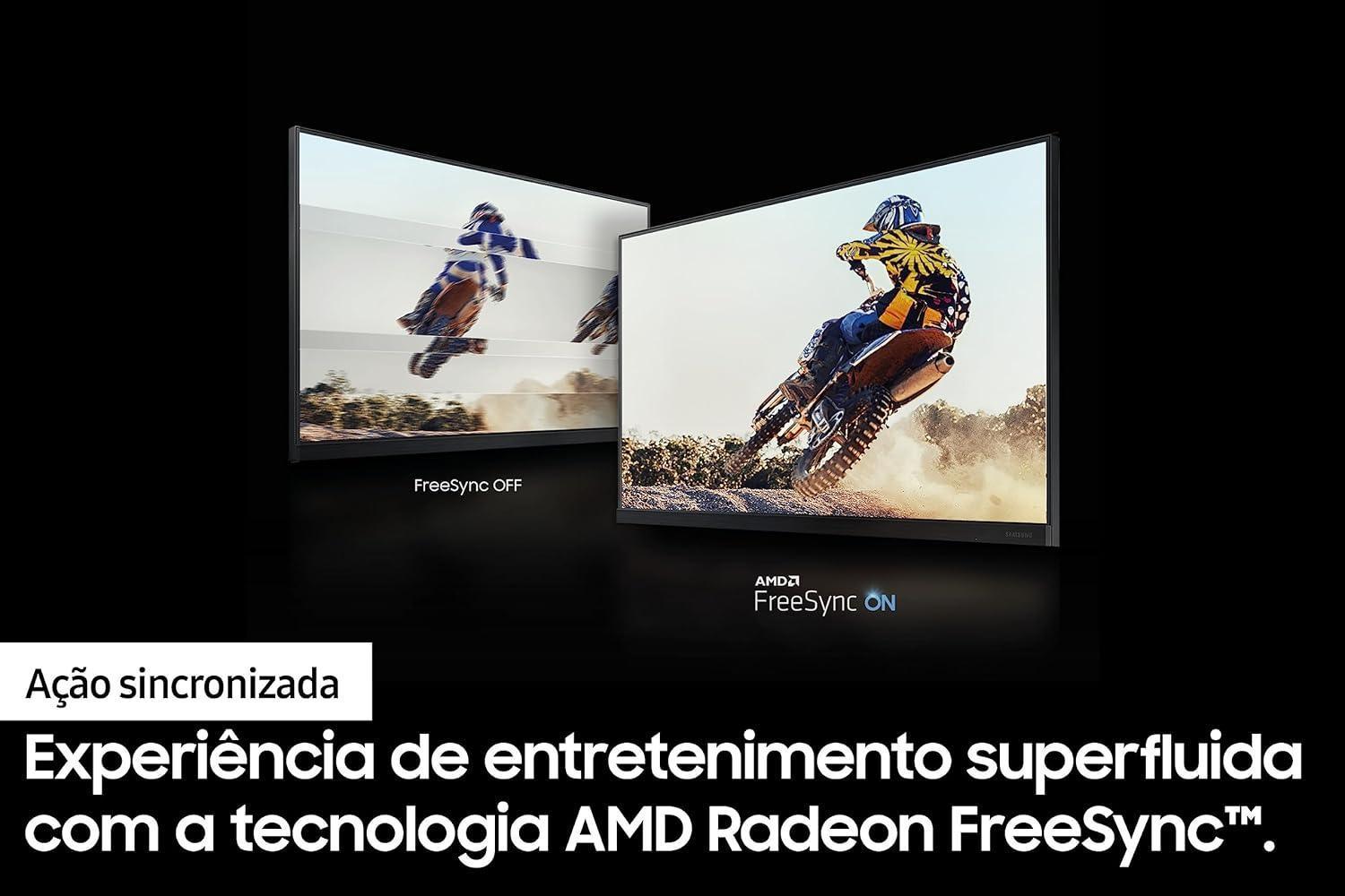 Samsung T350 - Monitor Gamer, 24", FHD, 75Hz, HDMI, VGA, Freesync, Preto