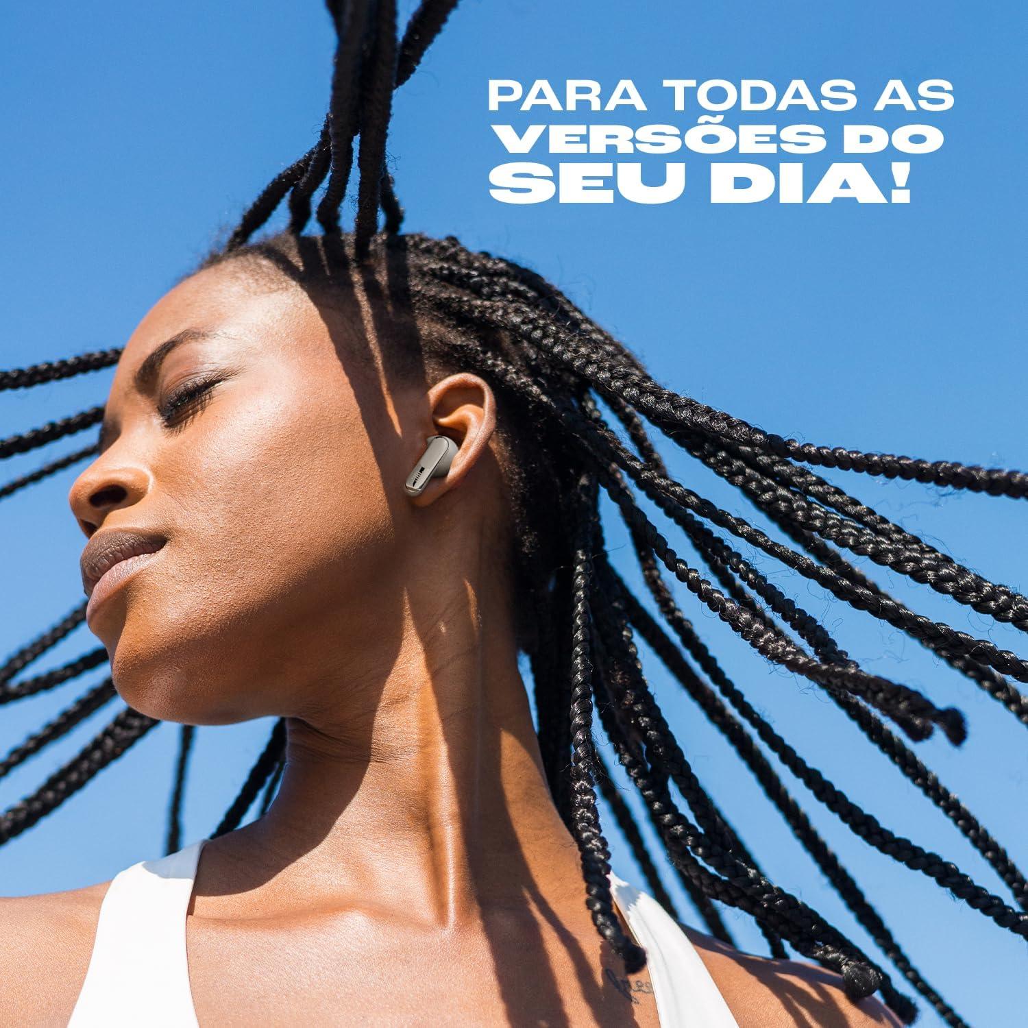 JBL, Fone de Ouvido Bluetooth, Live Beam 3, Intra Auricular, Sem Fio, Com Tela de 1.45", Cancelamento de Ruído, Resistente À Água e Poeira - Preto