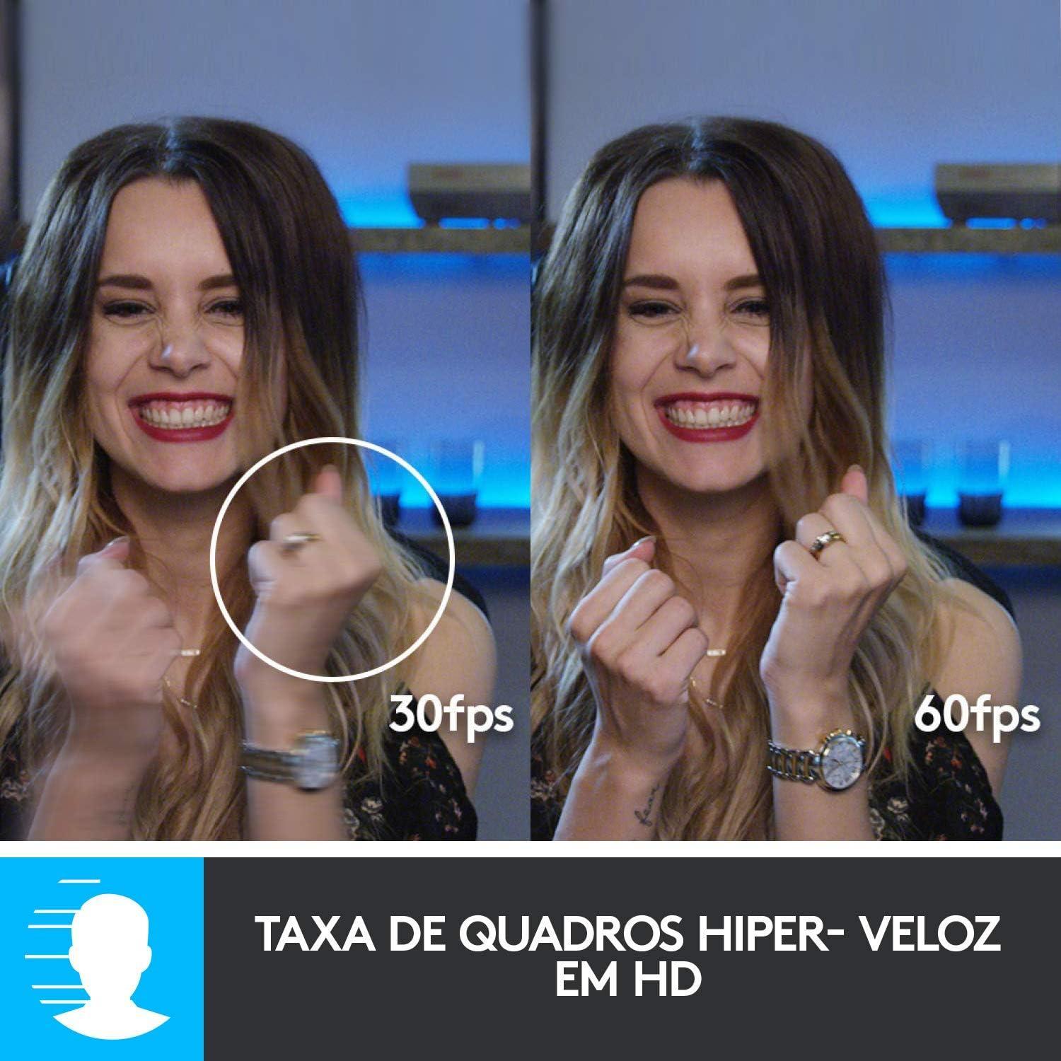 Webcam Full HD Logitech C922 Pro Stream com Microfone Embutido para Chamadas e Gravações em Video 1080p e Tripé Incluso - Compatível com Logitech Capture