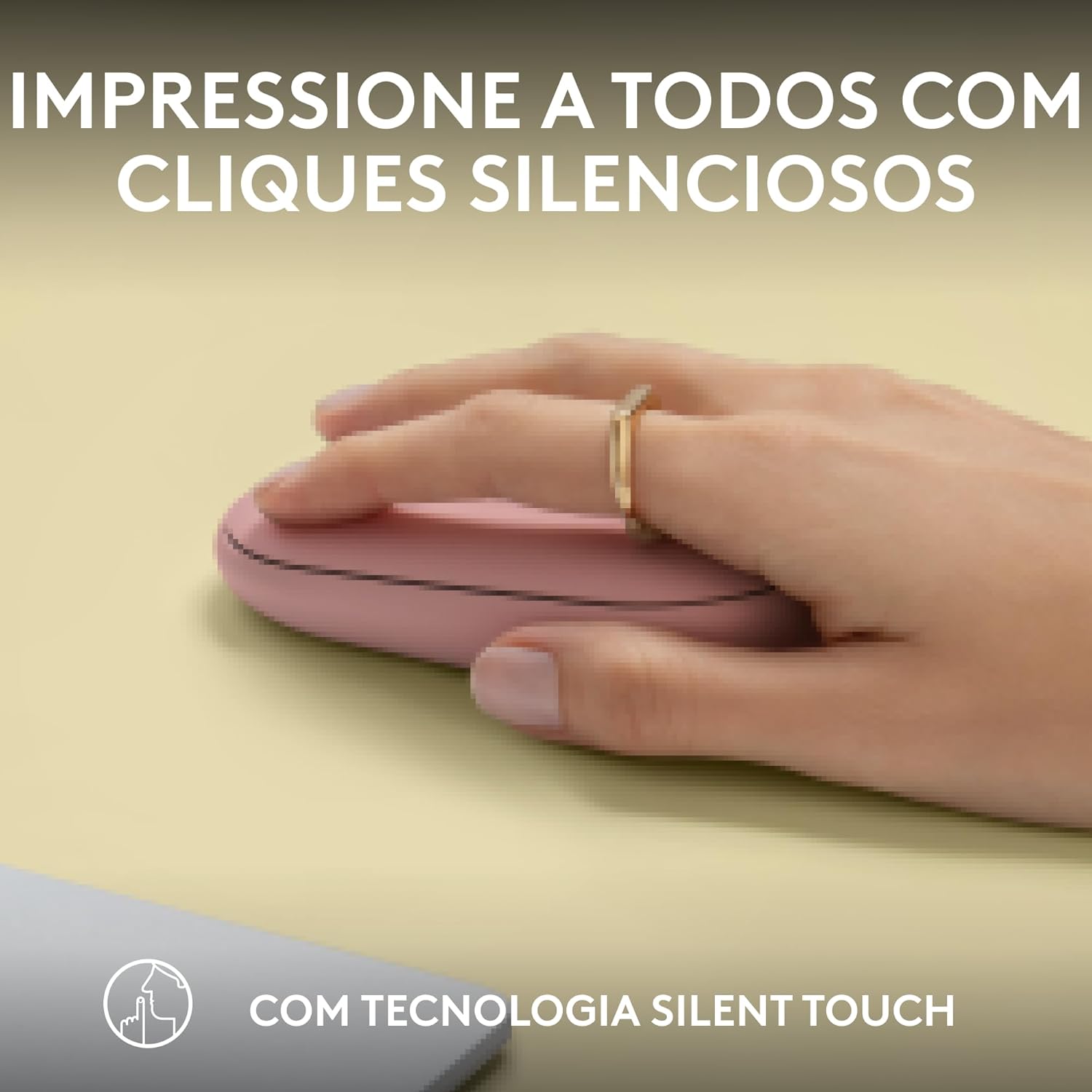 Mouse sem fio Logitech Pebble 2 M350s com Clique Silencioso, Design Slim Ambidestro, Conexão Bluetooth e Pilha Inclusa - Grafite