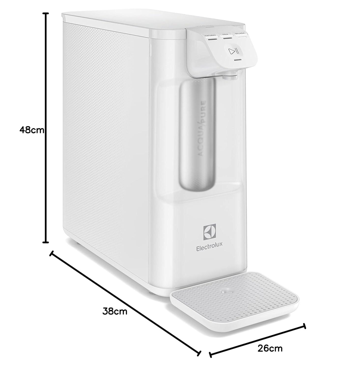 Purificador de Água Electrolux Compacto Pure 4x Branco Bivolt Pe12b