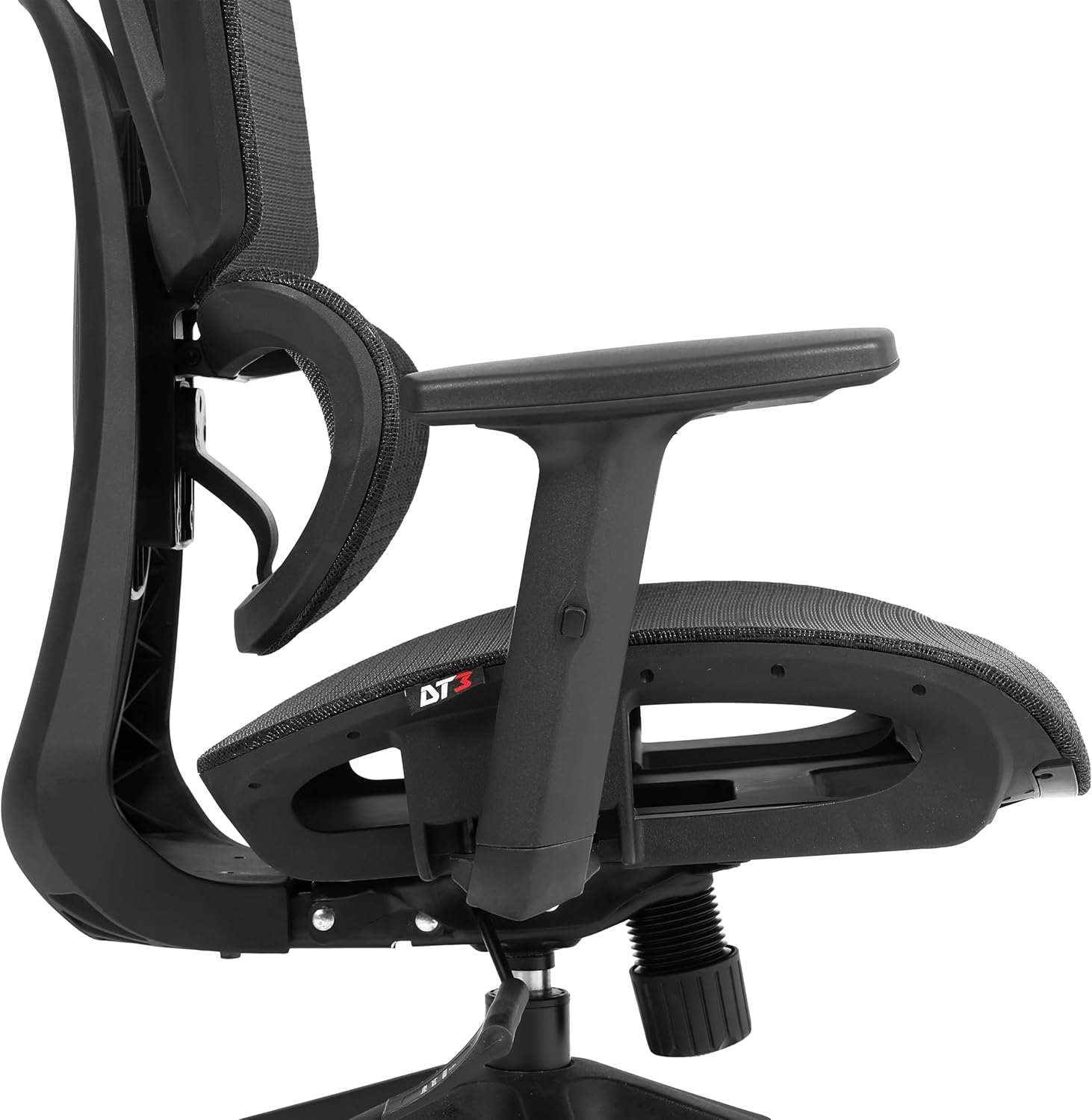 Cadeira Escritório Ergonomica DT3 Valor com revestimento Mesh Vidartex, apoio de cabeça 2D,braços 1D,ajuste na altura do encosto,suporta até 120kg e altura máx. de 1,90m